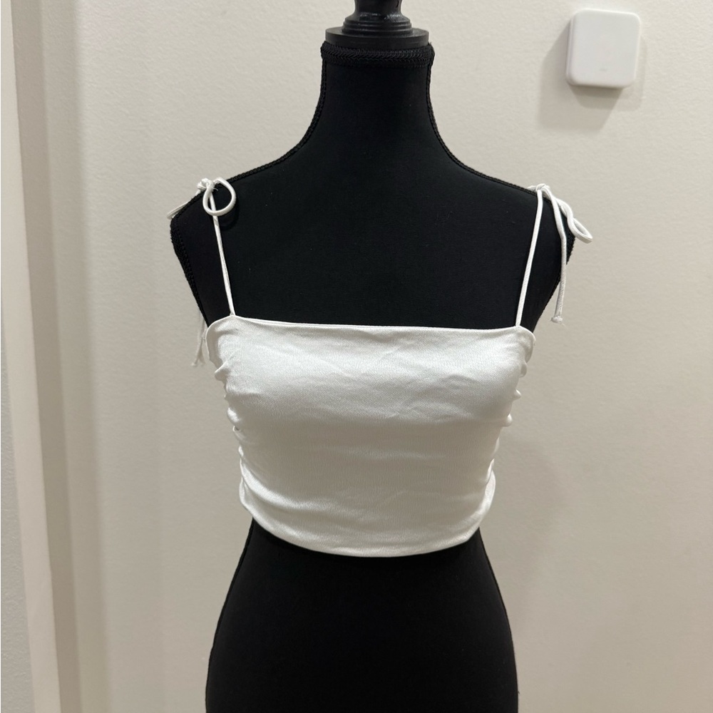 Zara White Camisole Top
